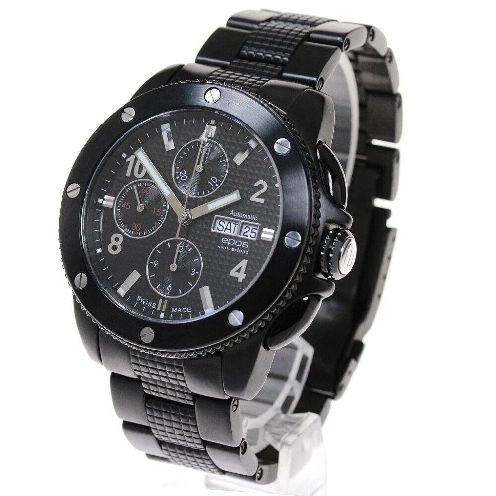EPOS 3388SBBKR Chronograph day date black Dial Automatic Men's Watch_845960
